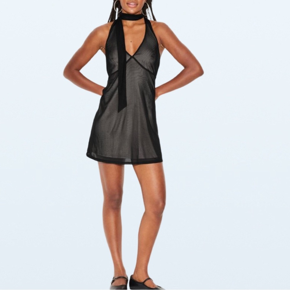 NWT Wild Fable™ Halter-neck Mini Dress in Black, Size XS